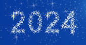 2024 New year Glowing Stars