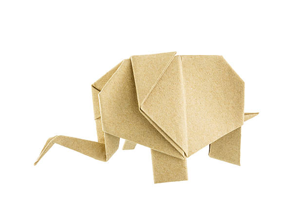 istock Origami elephant recycle paper 179367975