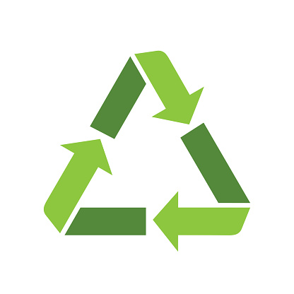 Recycle symbol icon. Vector illustration. EPS10