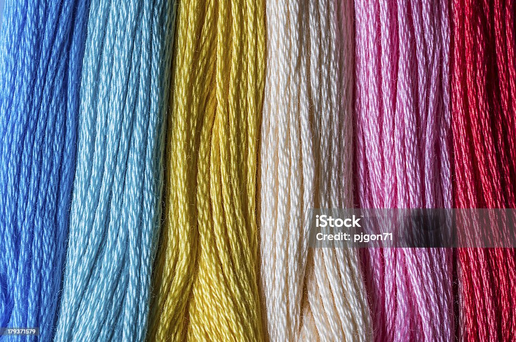 Multicolored floss - Royalty-free Arco-Íris Foto de stock