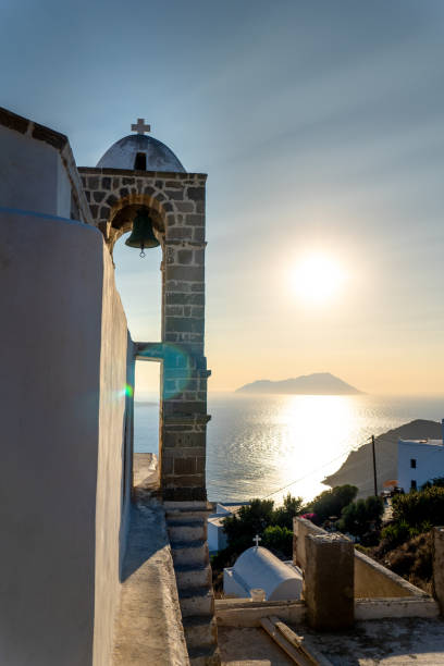 istock Sunset at Panagia Thalassitra Church, Plaka, Milos 1793718792