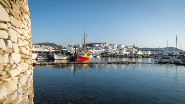istock Panoramic view of Naoussa village, Paros 1793719371