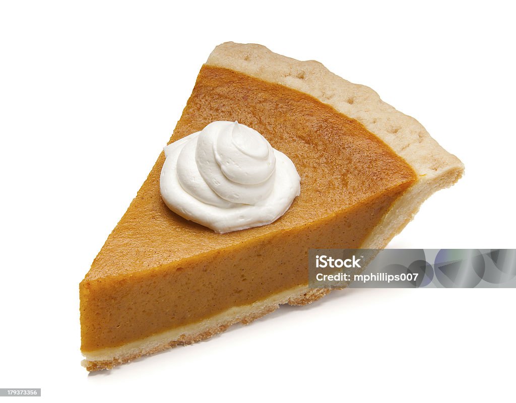 Pumpkin Pie Pumpkin pie slice with whipped cream.  Please see my portfolio for other food and holiday related images. Pumpkin Pie Stock Photo