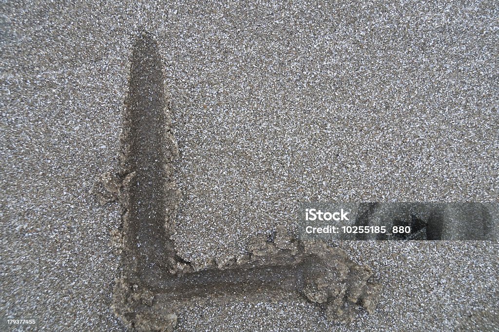 L carta en la playa - Foto de stock de Abstracto libre de derechos