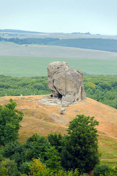 istock Pidkamin (Podkamien), Ukraine - huge legendary rock 179379620