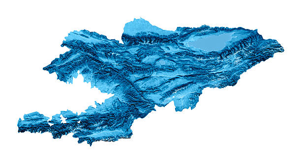 istock Kyrgyzstan Topographic Map Isolated 179379853