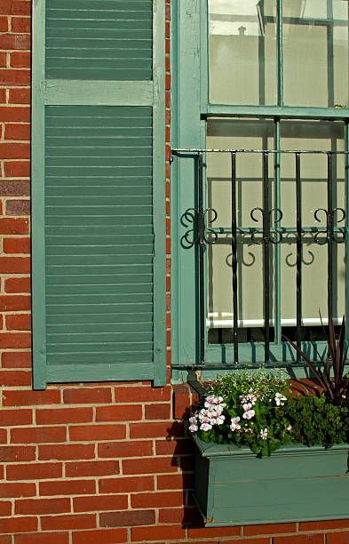 istock Window detail in old brick house 179380414