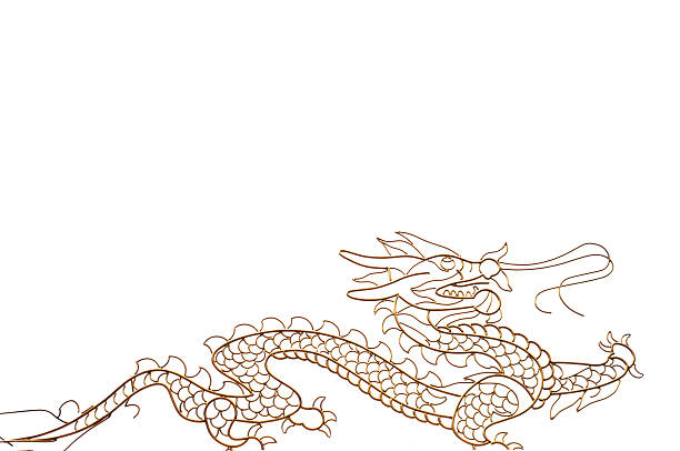 istock Dradon golden line 179382852