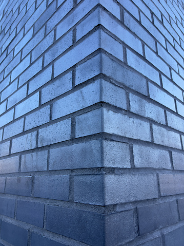 Dark brick wall corner
