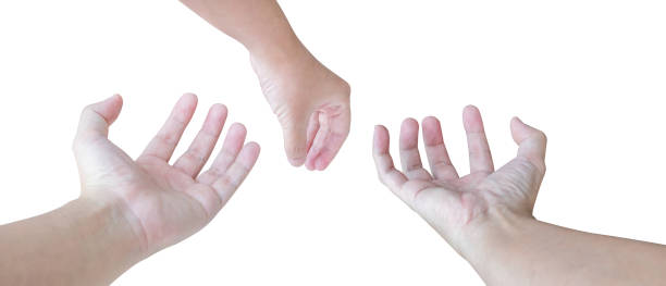 istock man hand gesture holding something set isolated on white background 1793855627