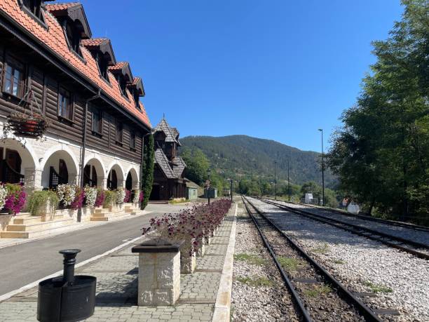 istock Mokra Gora train station, Serbia 1793861182