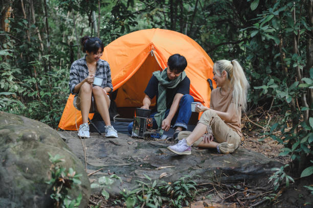 istock Hiking trip activities and Camping 1793863391