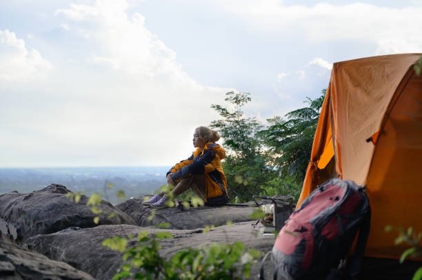 istock Hiking trip activities and Camping 1793864086
