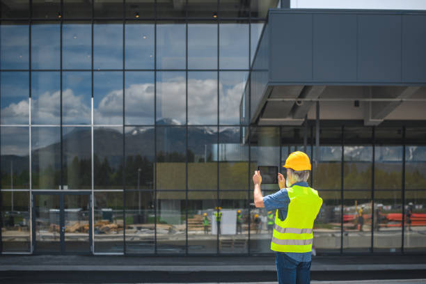 istock Mature White Male Engineer Directing A Construction Work At The Airport 1793893838