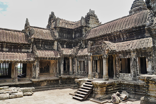 The Inner sanctum of the Angkor Wat Temple Complex at Siem Reap, Cambodia, Asia