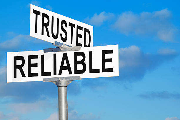 istock Trusted and Reliable Street Sign 179394334