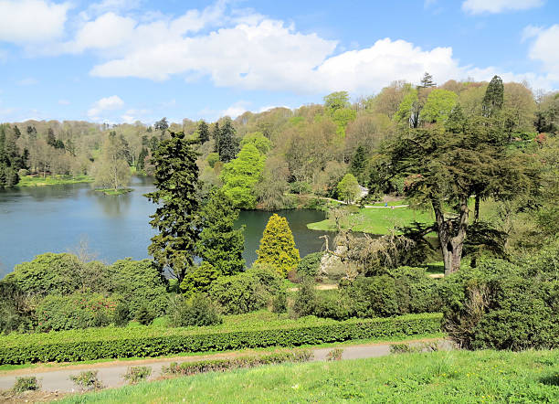 istock View down to lake, Stourhead 179395971