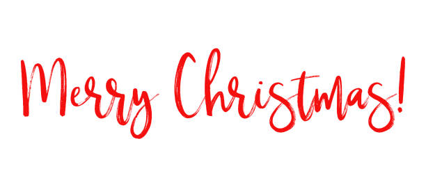 istock Merry Christmas quote for card. Hand drawn modern calligraphy . Vector illustration of handwritten lettering 1793964260
