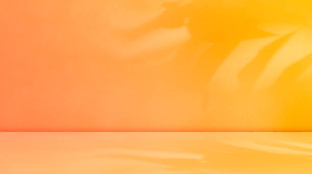 istock Orange Background Podium Wall Product Summer 3d Summer Backdrop Light Shadow Modern Minimal Texture Abstract Yellow Floor Room Kitchen 3d Studio Solid Podium Bg Product Smooth Shelf Marble Desk. 1793965312