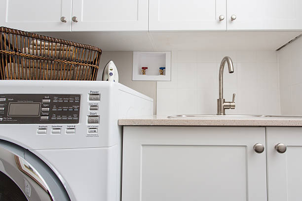 istock A white laundry room in a home 179397064
