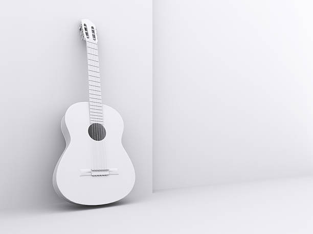 istock The image of a white guitar 179398413