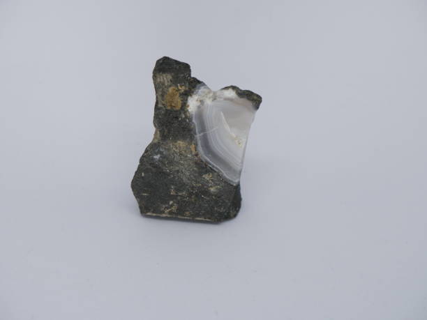 istock Natural agate in andesite igneous rocks found in Indonesia 1794005467