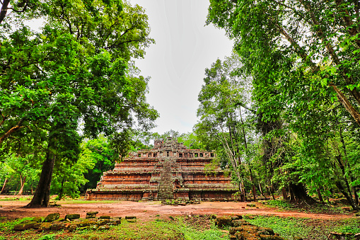 Baphuon Temple - 11th century Shiva temple built by Suryavarman I, built in classic Khmer temple mountain style at Siem Reap, Cambodia, Asia