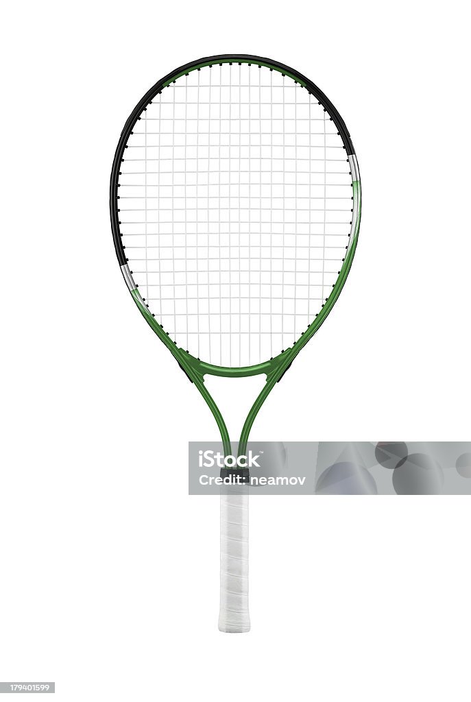 Raquette de Tennis, isolé sur fond blanc - Photo de Activité libre de droits