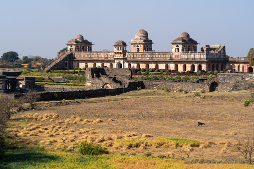 A landscape view of antique architecture at Mandu India