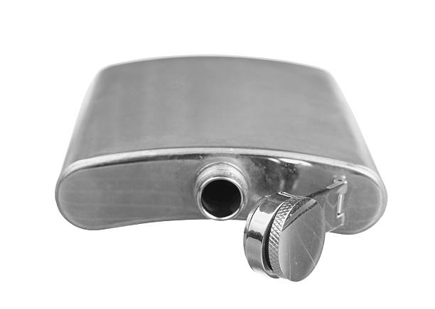 istock Stainless steel pocket hip flask 179404808