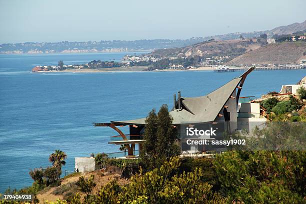 Mansion House Malibu Praia Ocean - Fotografias de stock e mais imagens de Malibu - Malibu, Ao Ar Livre, Mansão Imponente