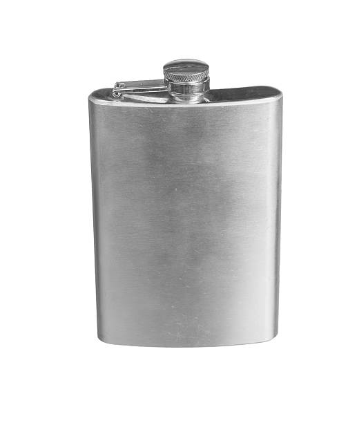 istock Stainless steel pocket hip flask 179404961
