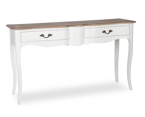 istock Antique Console Table With Drawers Isolated 179406658