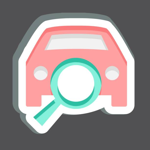 istock Sticker Diagnostic. related to Car ,Automotive symbol. simple design editable. simple illustration 1794073727