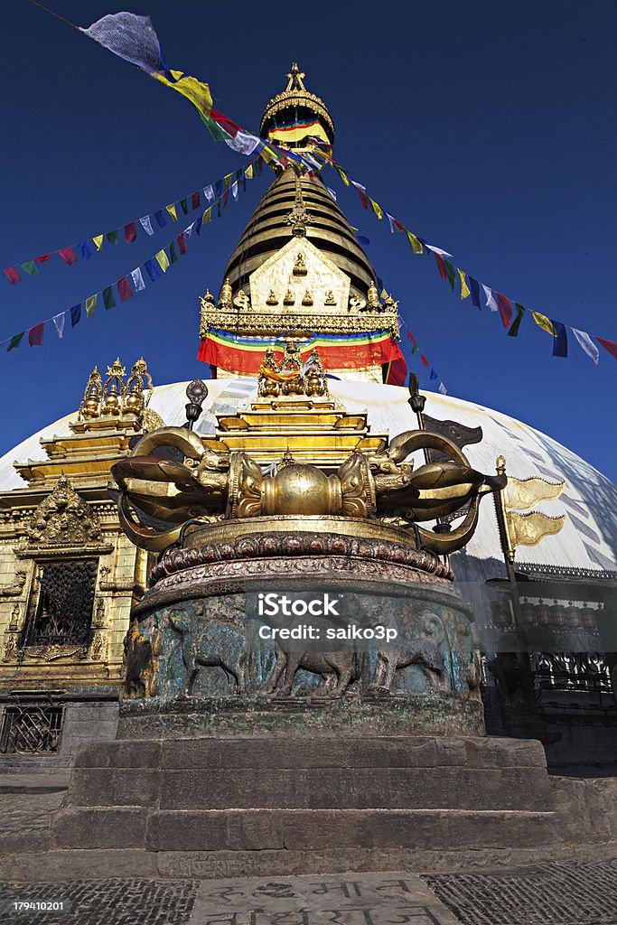 Swayambhunath Temple - Zbiór zdjęć royalty-free (Architektura)