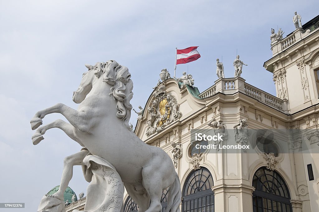 Belvedere, em Viena - Foto de stock de Palácio de Belvedere - Vienna royalty-free