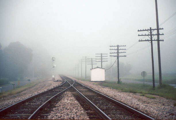 istock Trains - Rails Into Fog - 2000 1794131102