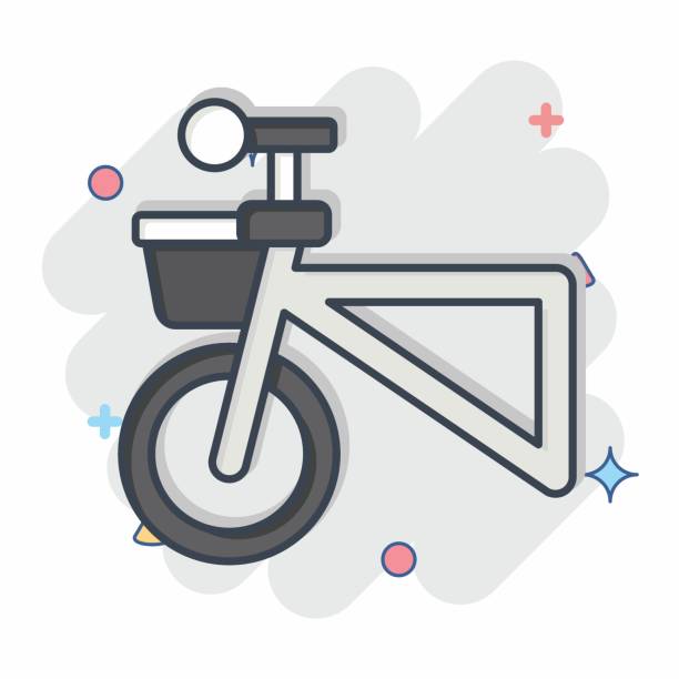 istock Icon Basket related to Bicycle symbol. comic style. simple design editable. simple illustration 1794163751