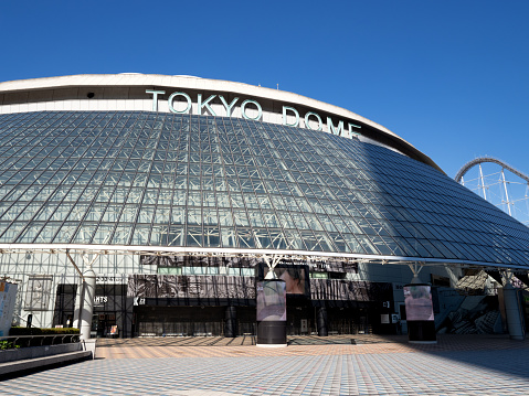 Dome-shaped baseball stadium, Tokyo Dome, Tokyo