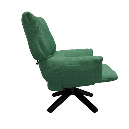 Modern accent chairs right side view 3d rendering. High quality transparent background image.