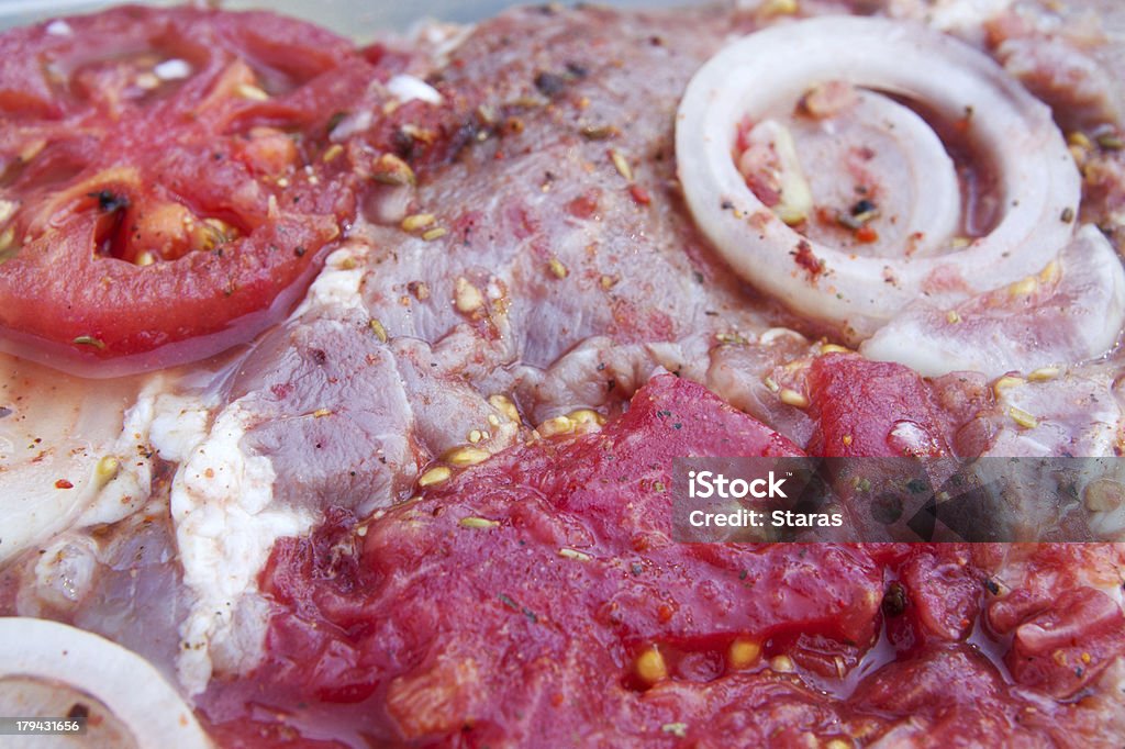 Необработанные маринованного мяса - Стоковые фото Барбекю роялти-фри