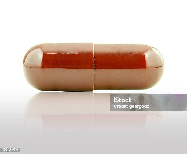 Closeup De Comprimidos De Brown - Fotografias de stock e mais imagens de Antibiótico - Antibiótico, Castanho, Comprimido