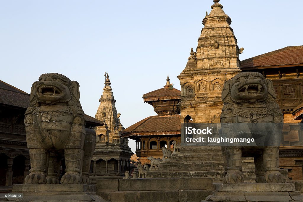 Praça Durbar de Bhakatapur - Royalty-free Katmandu Foto de stock