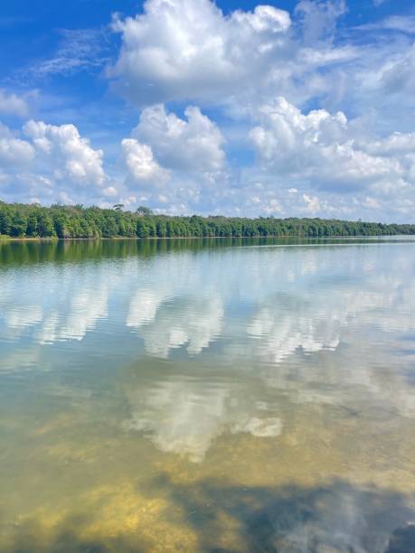 istock lake in the morning with beautiful sky 1794385517