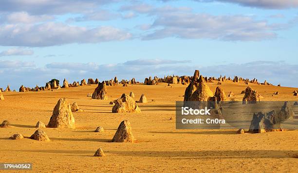 Photo libre de droit de The Pinnacles Desert Dans Le Parc National De Nambung Australie Occidentale banque d'images et plus d'images libres de droit de Aiguille rocheuse