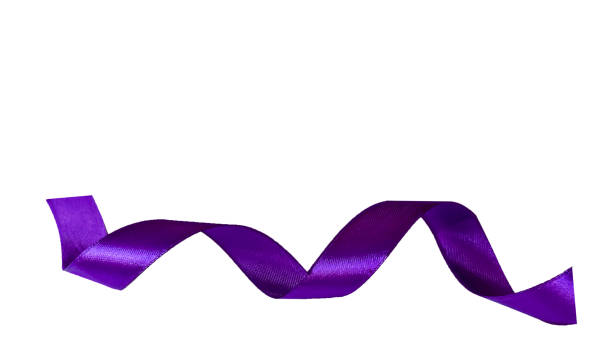 istock purple ribbon isolated on white background 1794423613
