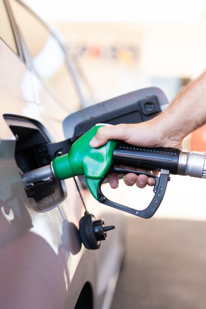 istock Car refuelling in gas station 1794423619