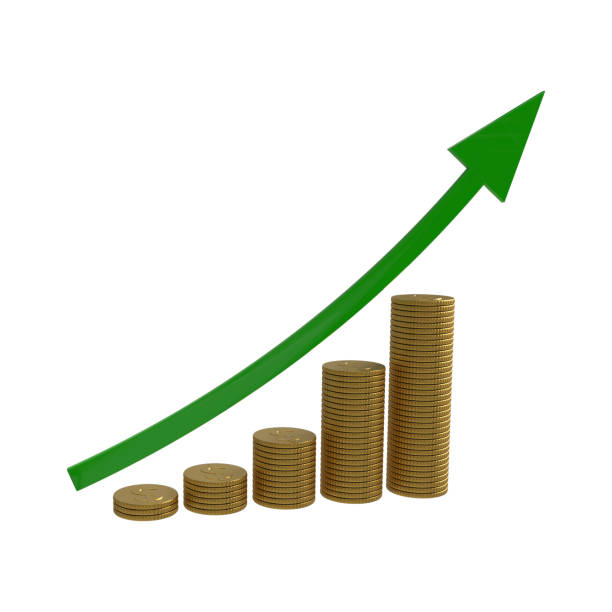 istock 3D Growing Business Info graphic - Positive Growth in Bar Chart 1794451704