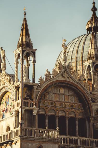 istock Intricate stonework of St Mark's Basilica. St Mark's Square, Venice, Italy 1794463901