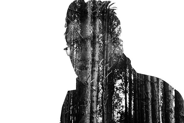 istock Double Exposure Portrait made with Trees 179449185